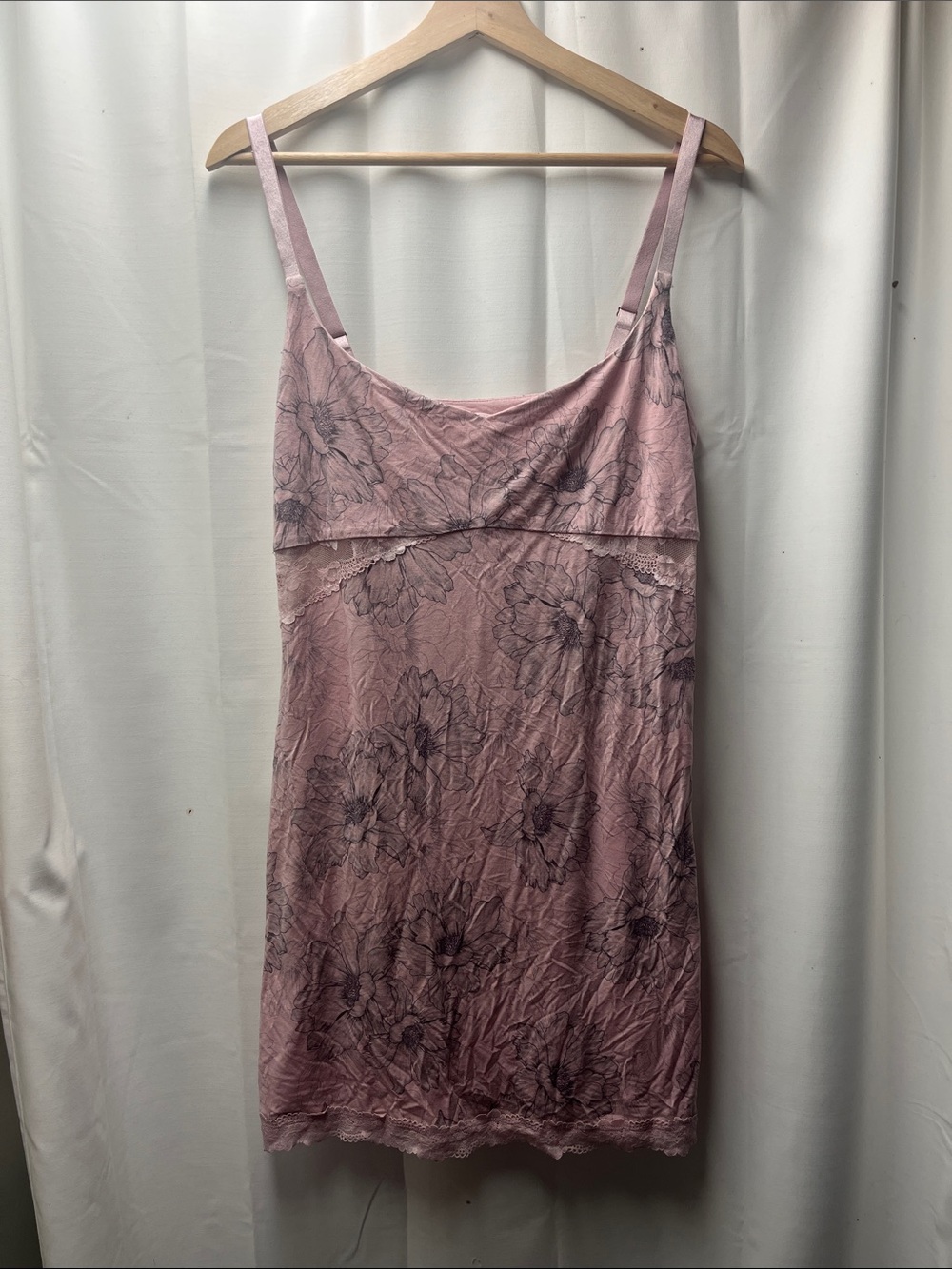 Victoria’s Secret Pink Purple Soft Lace Back Trim Lingerie Nightgown- Size L - Picture 2 of 5